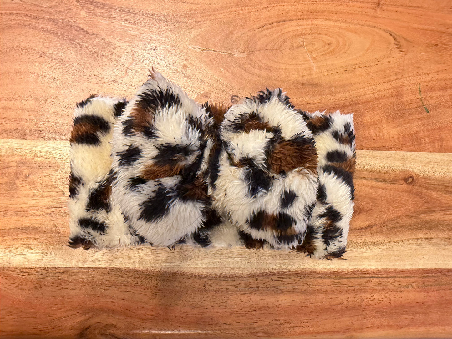 Leopard sherpa headwrap