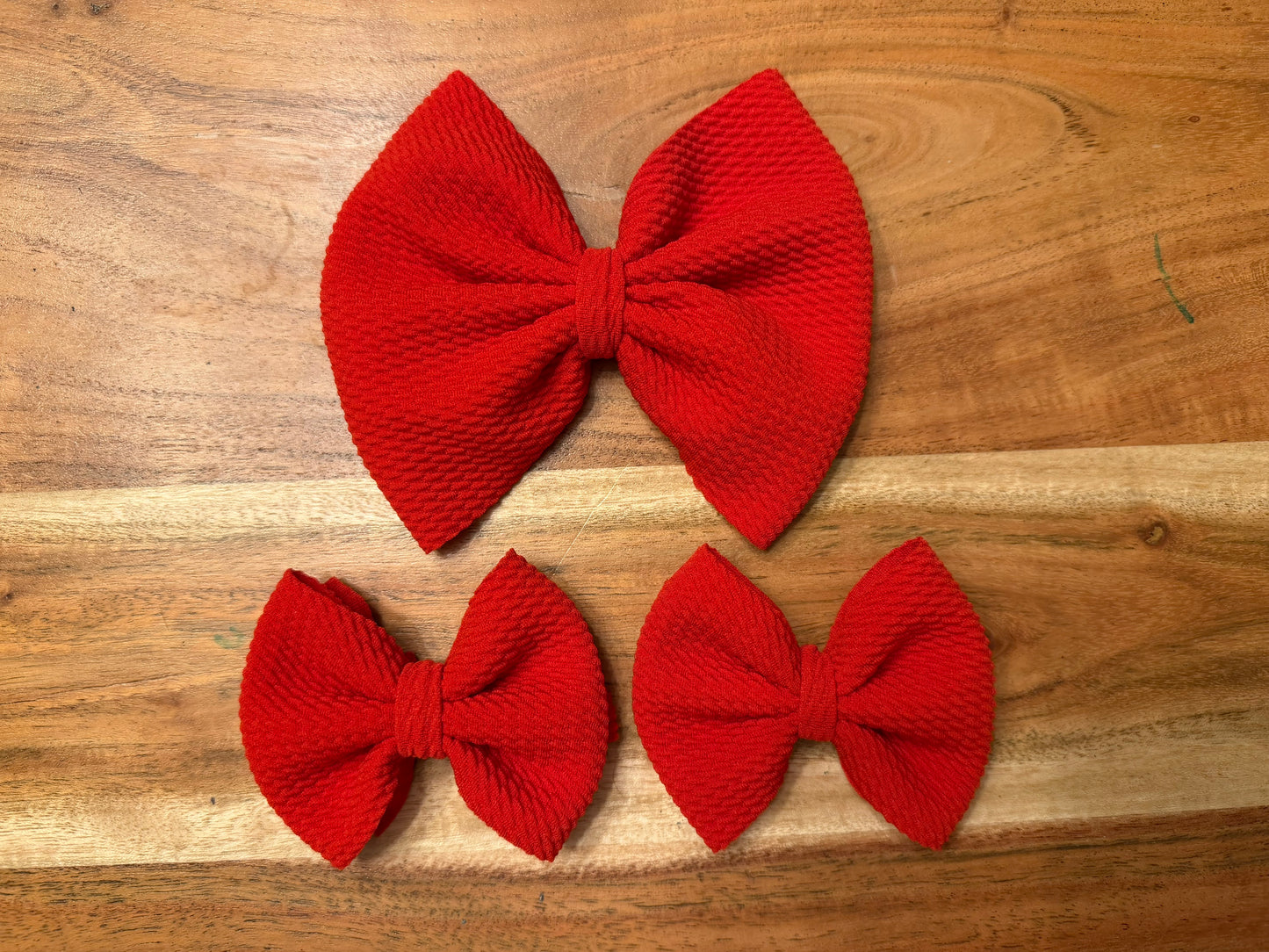 Bright red headwrap