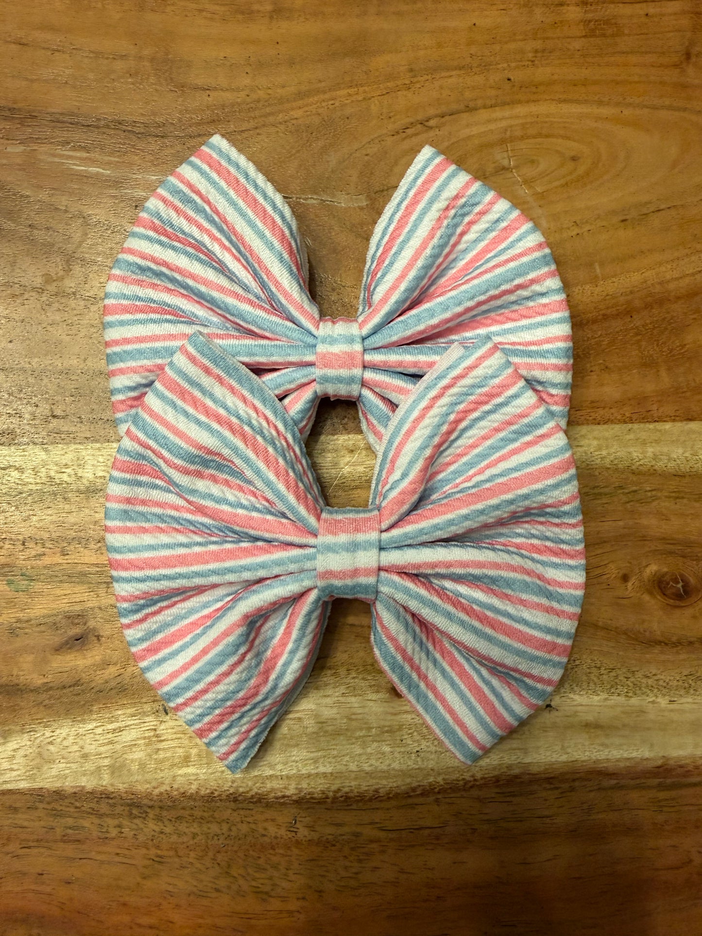 Pink and blue hospital stripes