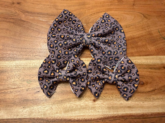 Brown and gold leopard print