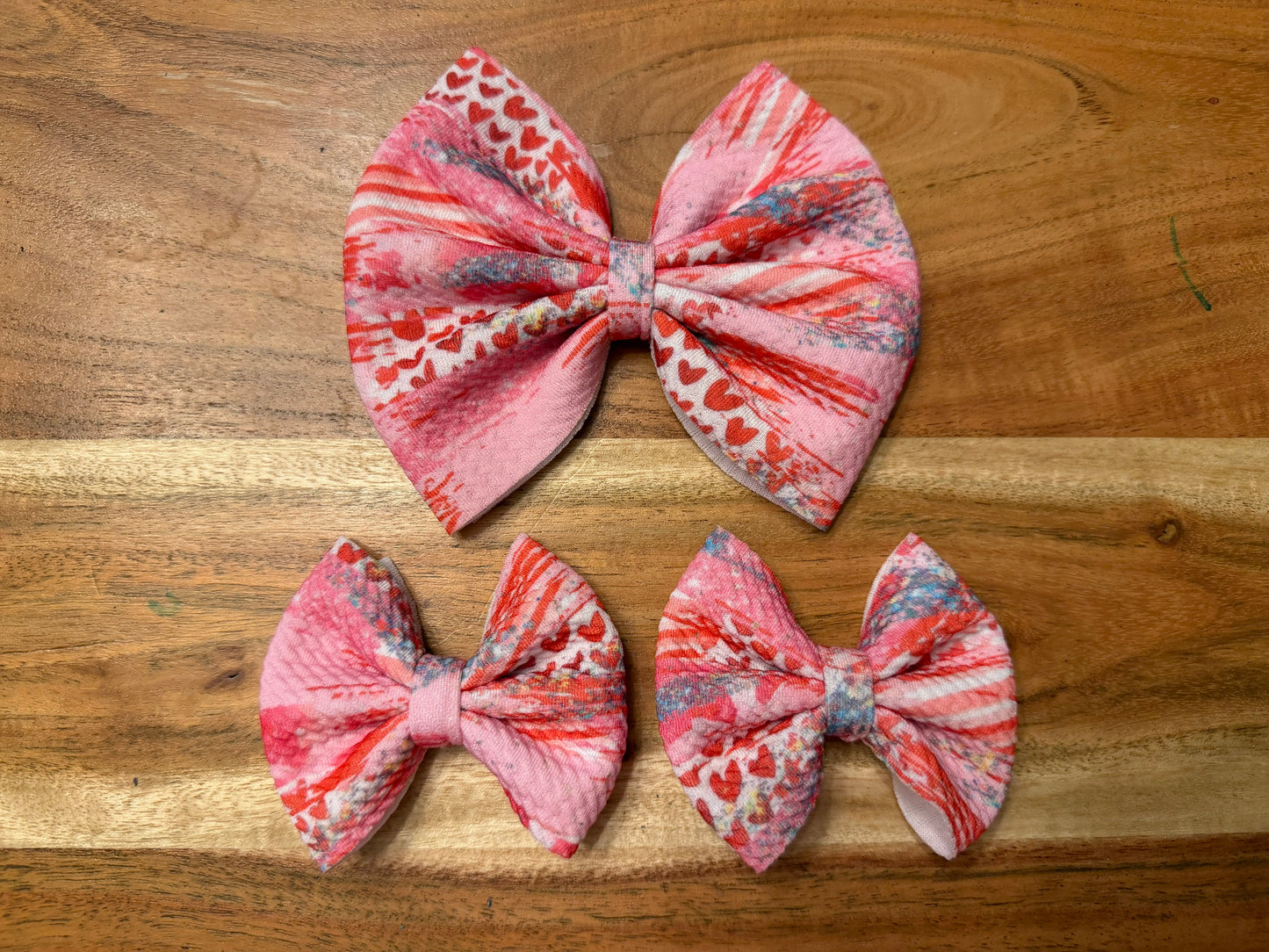 Red heart brushstrokes