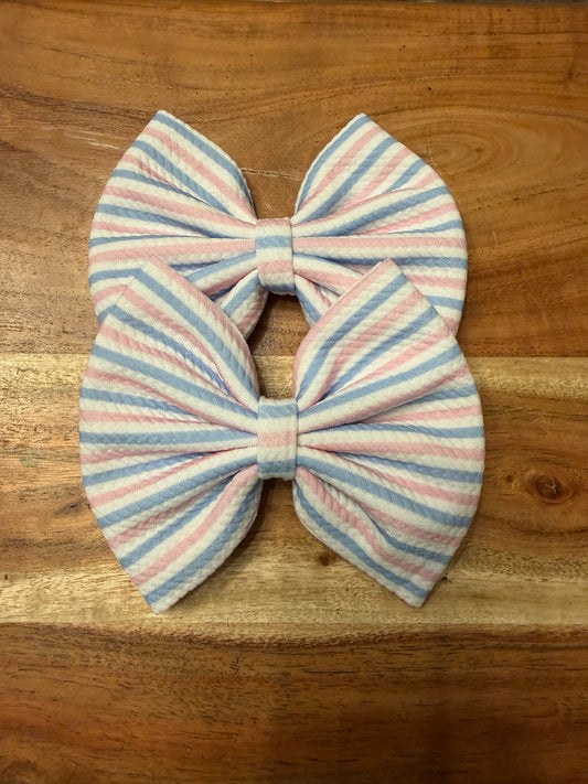 Light pink and blue hospital stripes