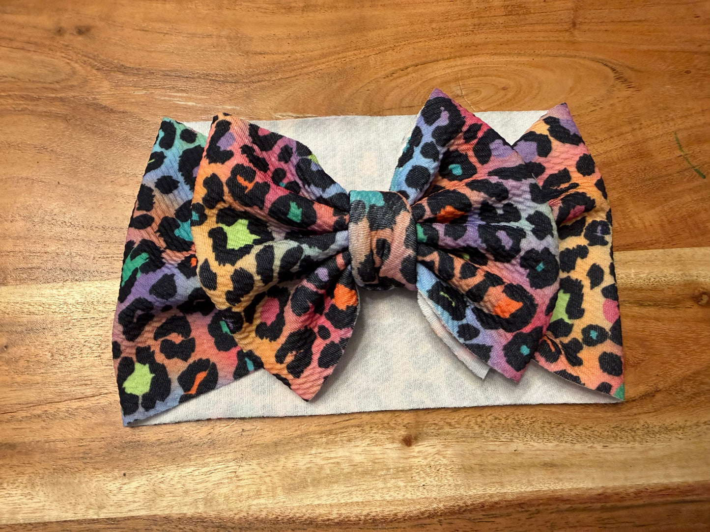 Multicolor leopard headwrap