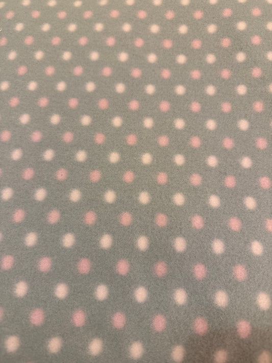 Pink polka dot car seat poncho