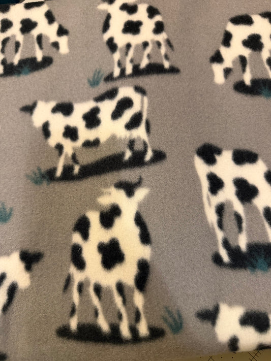 Gray farm cows car seat poncho