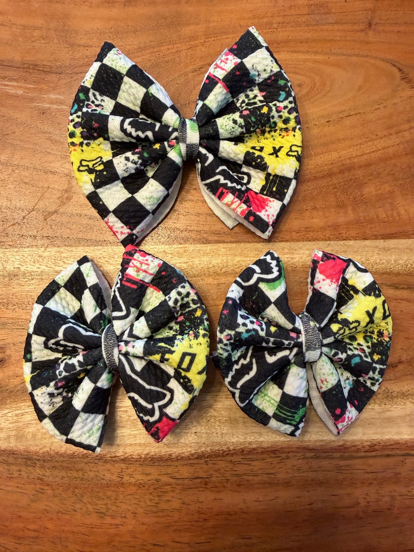 Checkered splatter racing